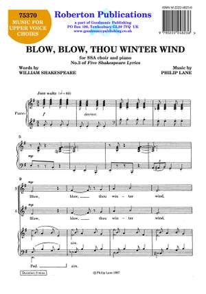 Lane P: Blow Blow Thou Winter Wind