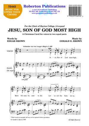 Brown G: Jesu Son Of God Most High