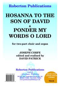 Corfe: Hosanna To The Son/Ponder My Words