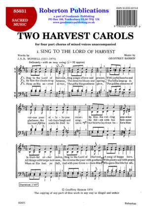 Hanson: Two Harvest Carols