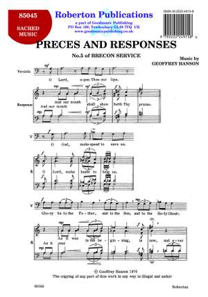 Hanson: Preces And Responses