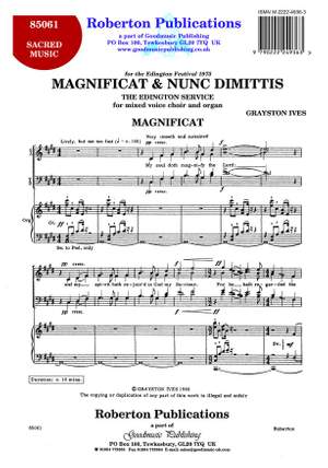 Ives G: Magnificat And Nunc Dim.(Edington)