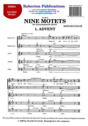 Naylor B: 9 Motets - No.1  (Advent)