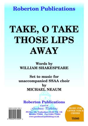 Neaum: Take O Take Those Lips Away
