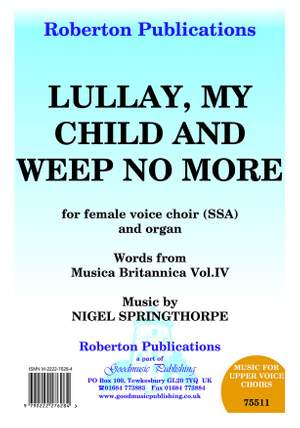 Springthorpe: Lullay My Child And Weep No More