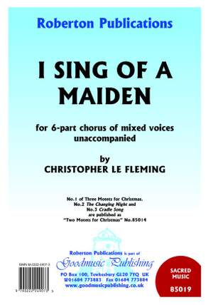 Le Fleming C: I Sing Of A Maiden
