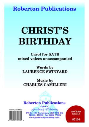 Camilleri: Christ's Birthday