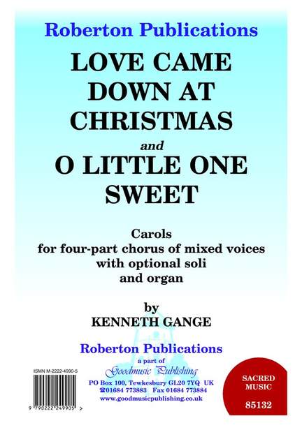 Gange: Love Came Down At Christmas/O Litt.