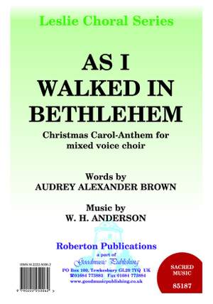 Anderson: As I Walked In Bethlehem