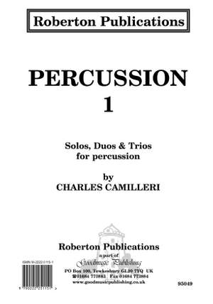 Camilleri: Percussion 1 - Solos Duos Trios