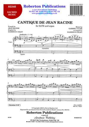 Faure G: Cantique De Jean Racine (Oxley)