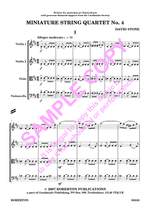 Stone: Miniature String Quartet 4 Sc+Pts Product Image