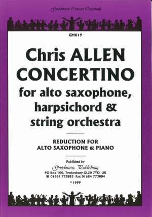 Allen C: Concertino For Alto Saxophone
