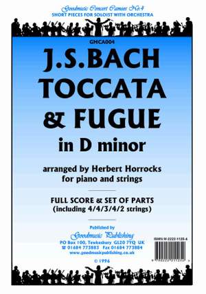 Bach Js: Toccata & Fugue In Dm