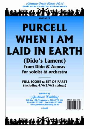 Purcell H: When I Am Laid In Earth