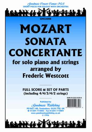 Mozart Wa: Sonata Concertante (Westcott)