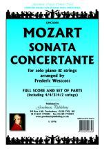 Mozart Wa: Sonata Concertante (Westcott) Score
