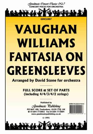 Vaughan Williams: Fantasia On Greensleeves (Stone) Pk