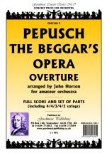 Pepusch J: Beggars Opera Overture Score