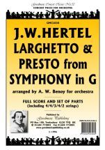Hertel J: Larghetto & Presto (Benoy) Score
