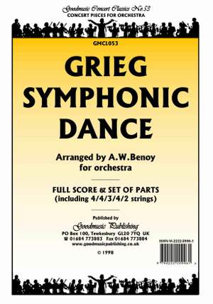 Grieg E: Symphonic Dance (Benoy)