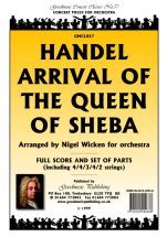 Handel Gf: Arrival Of Queen Of Sheba Score