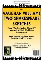 Vaughan Williams: Two Shakespeare Sketches Score