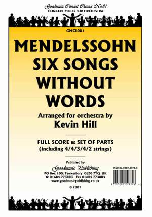 Mendelssohn: Six Songs Without Words