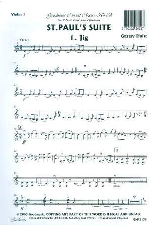 Holst: St.Paul's Suite Violin 1
