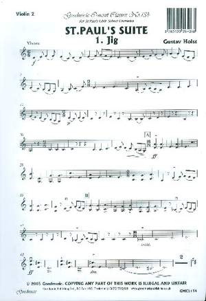 Holst: St.Paul's Suite Violin 2