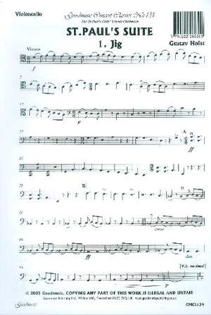 Holst: St.Paul's Suite Cello