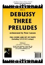 Debussy: Three Preludes (Arr.Lawson) Score