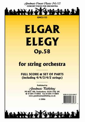 Elgar: Elegy Op.58