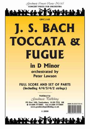 Bach Js: Toccata And Fugue In Dm