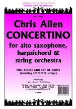 Allen C: Concertino For Alto Sax Score