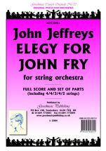 Jeffreys J: Elegy For John Fry Score