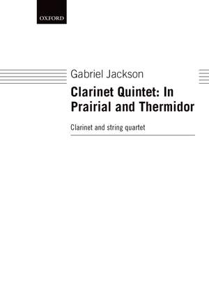 Jackson G: Clarinet Quintet Score And Parts