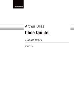 Bliss A: Quintet For Oboe And Strings Sc