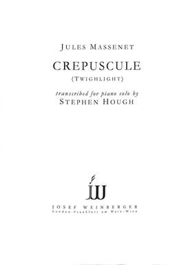 Massenet, J: Crepuscule (Twilight) (piano)