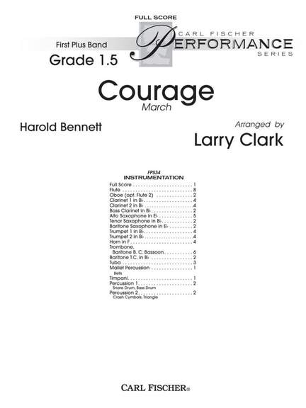 Bennett: Courage (Full Score)