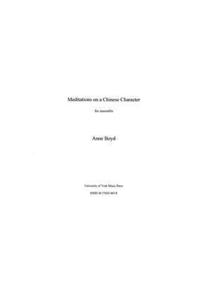 Anne Boyd: Meditations on a Chinese Character