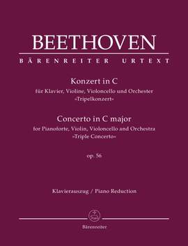 Beethoven, L: Concerto for Pianoforte, Violin, Violoncello and Orchestra C major op. 56 "Triple Concerto" (Urtext)