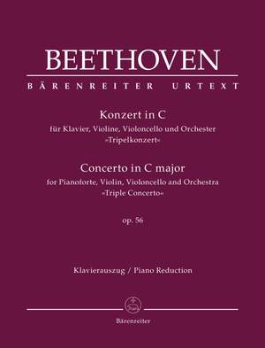 Beethoven, L: Concerto for Pianoforte, Violin, Violoncello and Orchestra C major op. 56 "Triple Concerto" (Urtext)