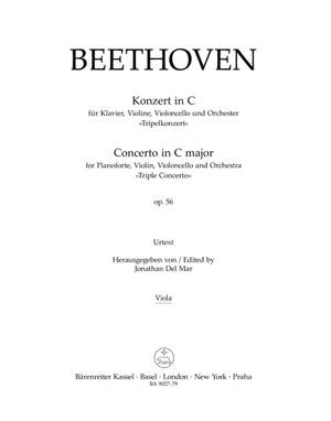 Beethoven, L: Concerto for Pianoforte, Violin, Violoncello and Orchestra C major op. 56 "Triple Concerto" (Urtext)Viola