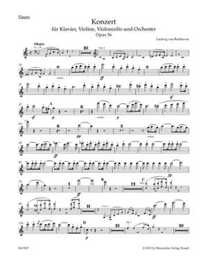 Beethoven, L: Concerto for Pianoforte, Violin, Violoncello and Orchestra C major op. 56 "Triple Concerto" (Urtext)