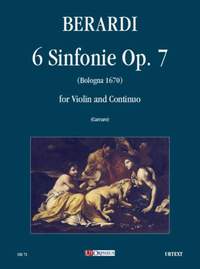 Berardi, A: 6 Sinfonie (Bologna 1670) op.7