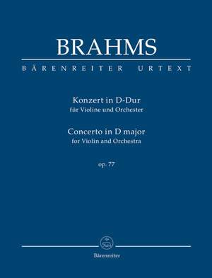 Brahms, J: Concerto for Violin and Orchestra D major op. 77 (Urtext) (Study Score)