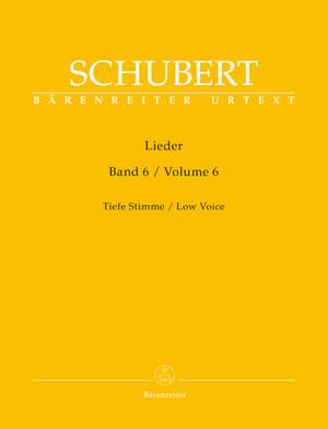 Schubert, F: Lieder Volume 6 (Urtext)