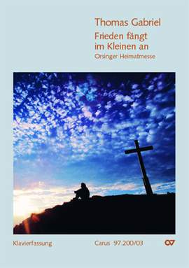 Gabriel: Frieden fängt (Vocal Score)