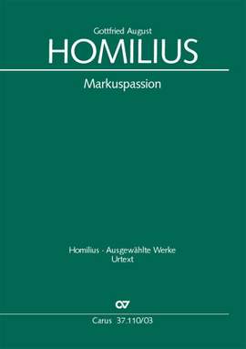 Homilius: Markuspassion (Vocal Score)